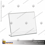 PORTA GRAFICA ACRILICO A6 (10.5*14.8 CMS) FORMATO L HORIZONTAL 1.7 MM (C200)