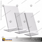 PORTA GRAFICA ACRILICO A6 (10.5*14.8 CMS) FORMATO L VERTICAL 1.7 MM (C50)